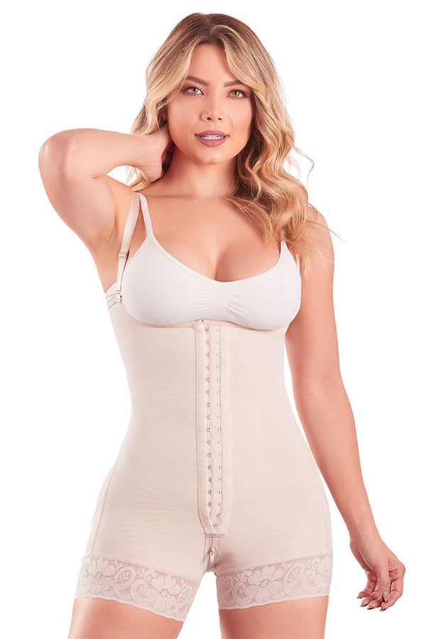 BODY SHAPER 058 GIRDLE WITH 2 LINE HOOKS, FREE BACK, FREE BREASTS, BUTT LIFTING