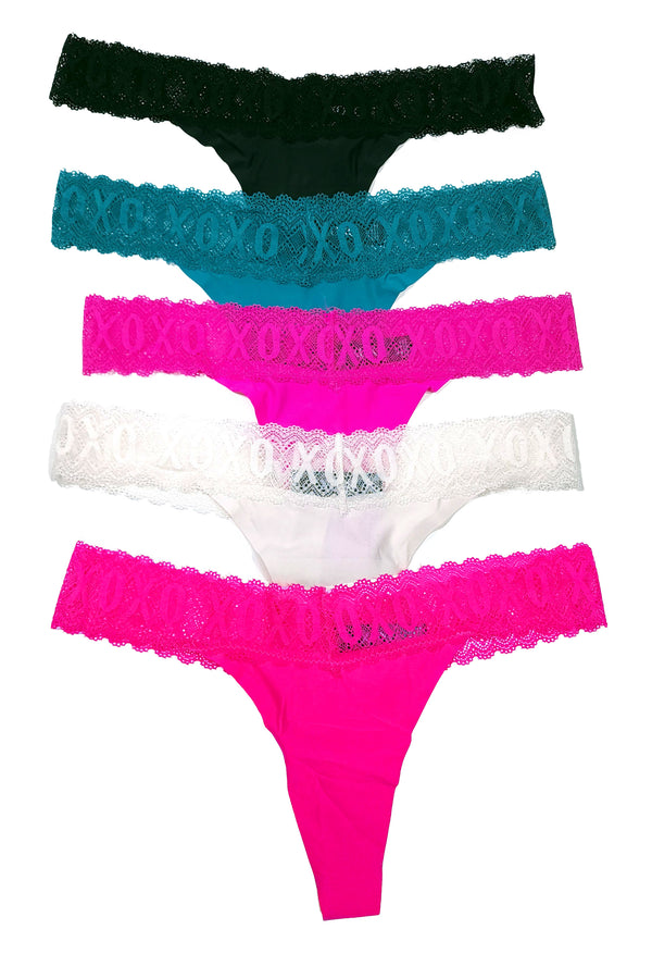 5 Pack XOXO Cheeky Panties