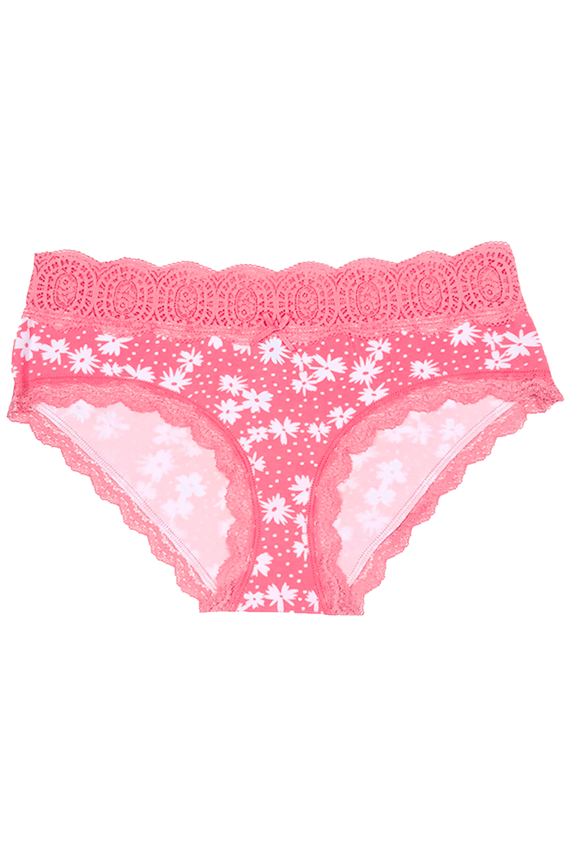 Cotton & Lace Hipster Panty