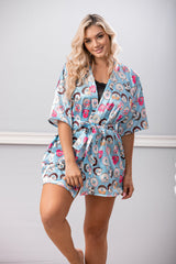 Satin Kimono Robe Nightwear