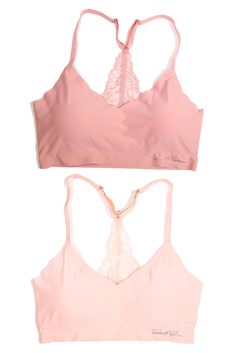Lucky Brand Laser Lounge Bralette/ Crop Top Pink Size M - $20