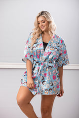 Satin Kimono Robe Nightwear