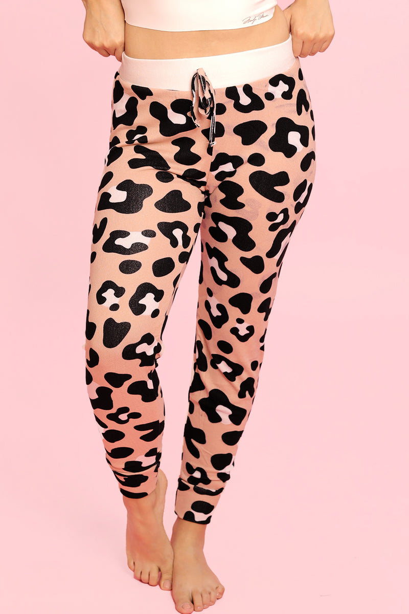 Leopard print lounge online pants