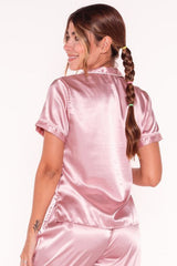 Satin Pants Pajama Set