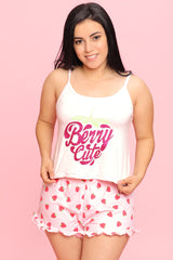 Berry Cute Short Pajama Set