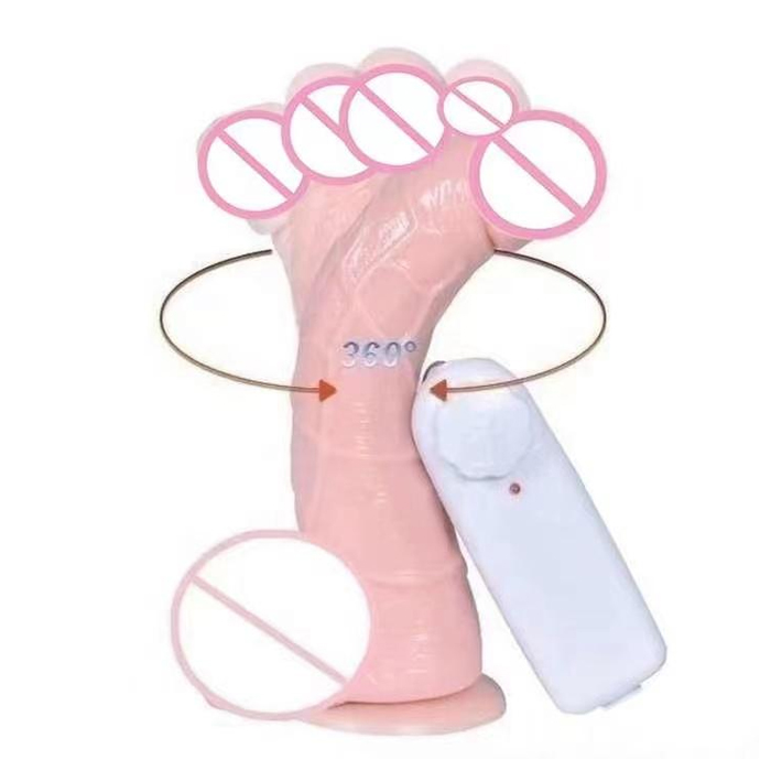 [43751108] Dildo vibrador 360 rotacion con control remoto