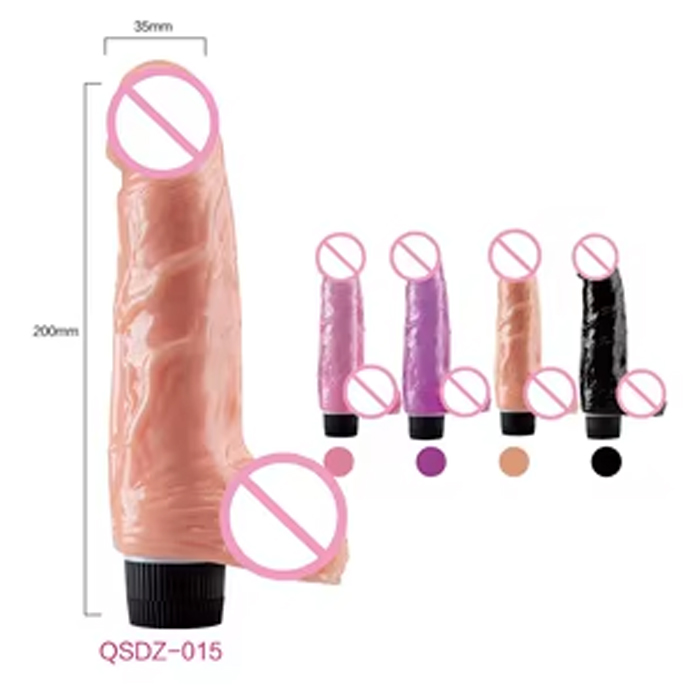 Dildo vibrador realista de silicona
