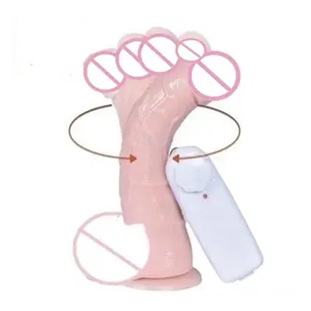[43301010] Dildo con copa de succion con control remoto talla M