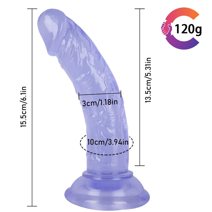 Dildo realista con copa de succion