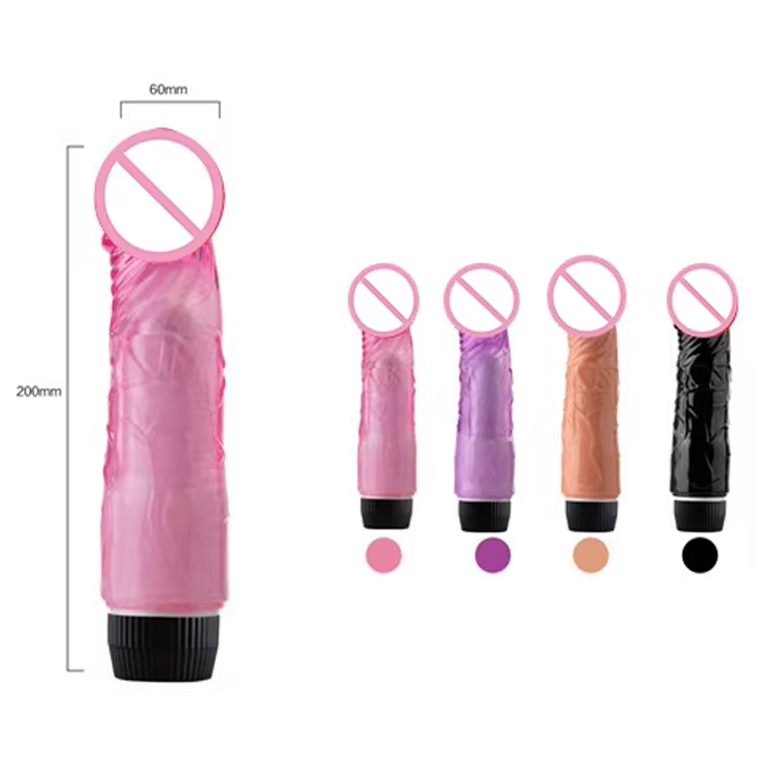 [43751058] Dildo vibrador realista de silicona (Pink)