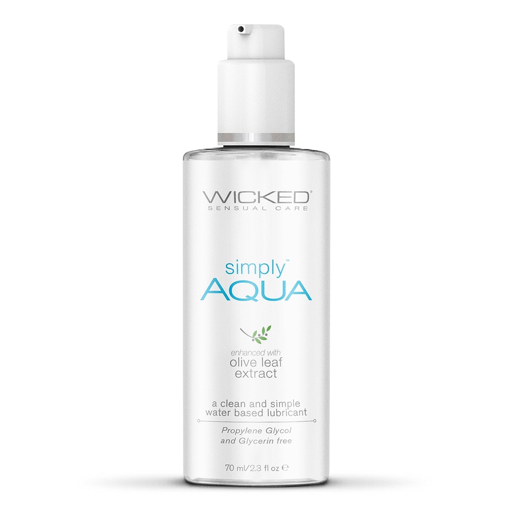 [713079911022] Wicked Sensual Care Simply Aqua Water Based Lubricant - 2.3 oz