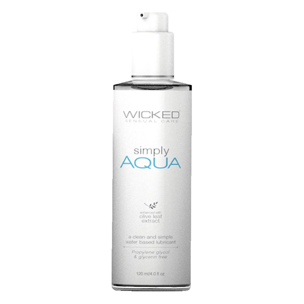[713079911046] Wicked Sensual Care Simply Aqua Water Based Lubricant - 4 oz