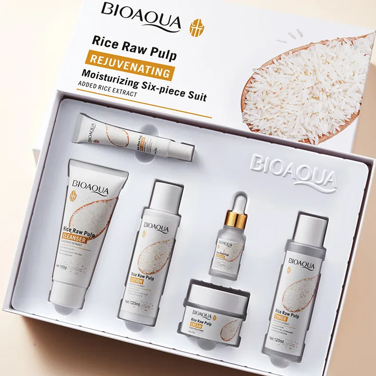 Set de Cuidado de la Piel con Pulpa Cruda de Arroz de BIOAQUA