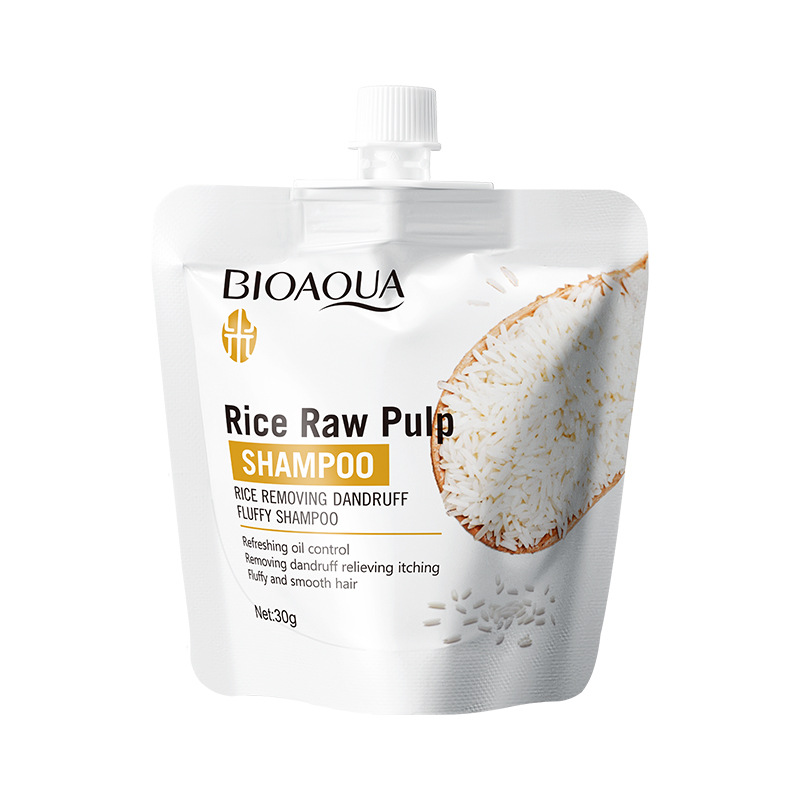 [6942349779879] Bioaqua Rice Raw Pulp Hair Shampoo 30g