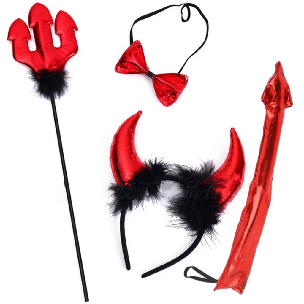[40840103] conjunto de accesorios del diablo para Halloween