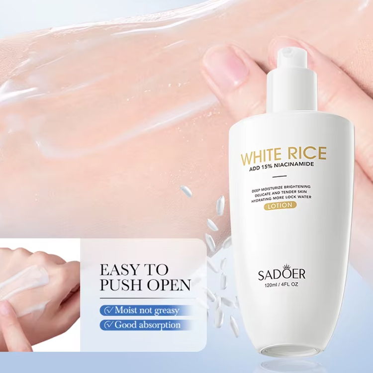 [6942017814765] Loción Hidratante Iluminadora con Nicotinamida y Arroz Blanco de SADOER