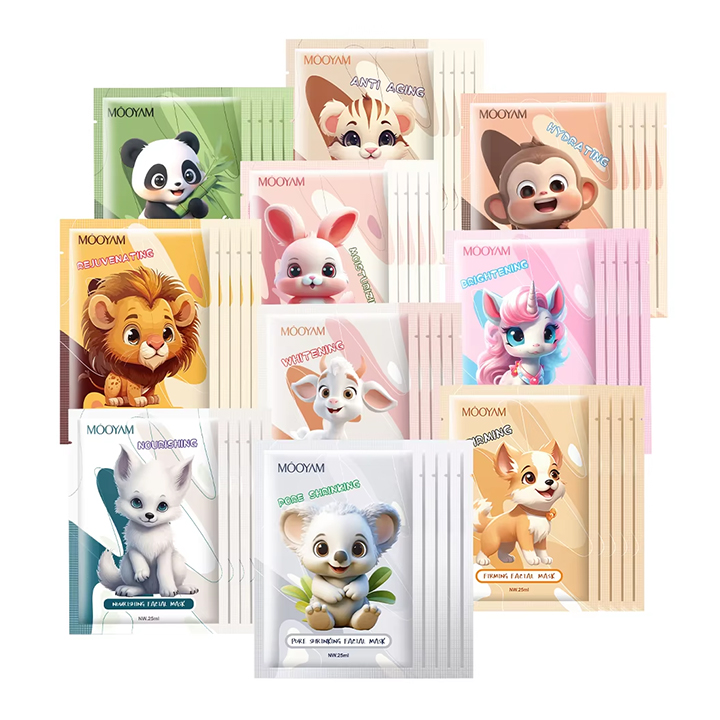 [6947790543260] mascarilla facial Mooyam con diseño de animales 25ml (REPAIRING)