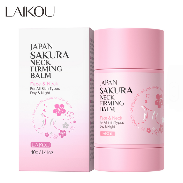[6925464033675] Bálsamo reafirmante para el cuello LAIKOU Japan Sakura.
