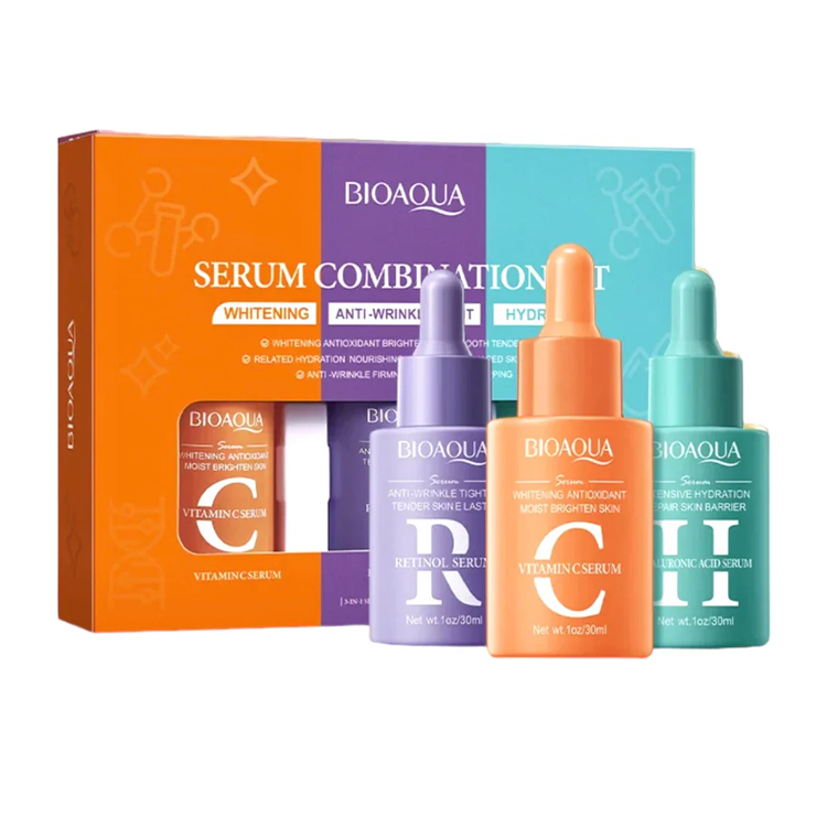 [6942349737350] Set Combinado de Sérums Faciales "3 en 1" de BIOAQUA