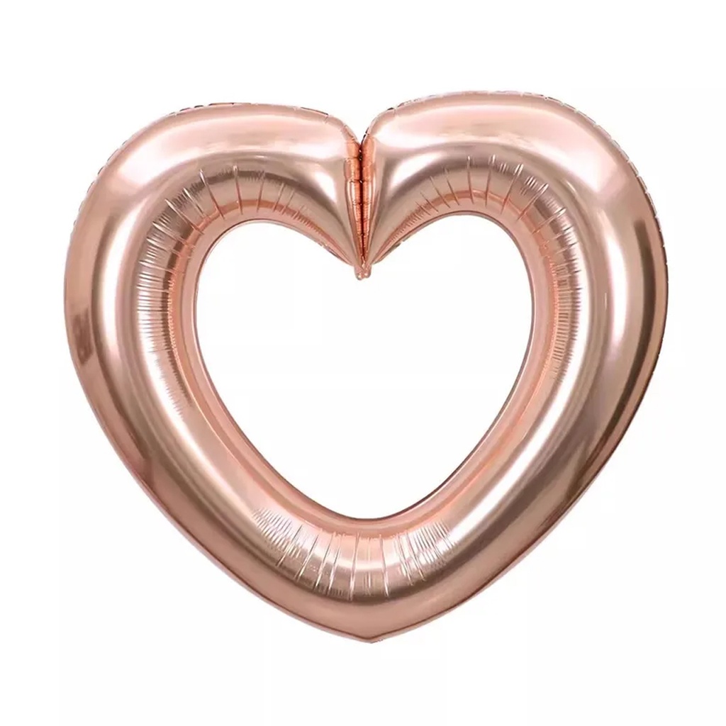 [43211034] Globo con forma de corazón color rosa oro  40 pulgadas
