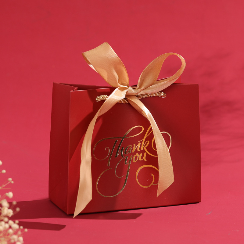 [43211053] Bolsa de regalo color rojo 14X6X12