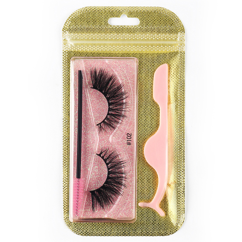 Kit de pestañas postizas 3D. (#102)