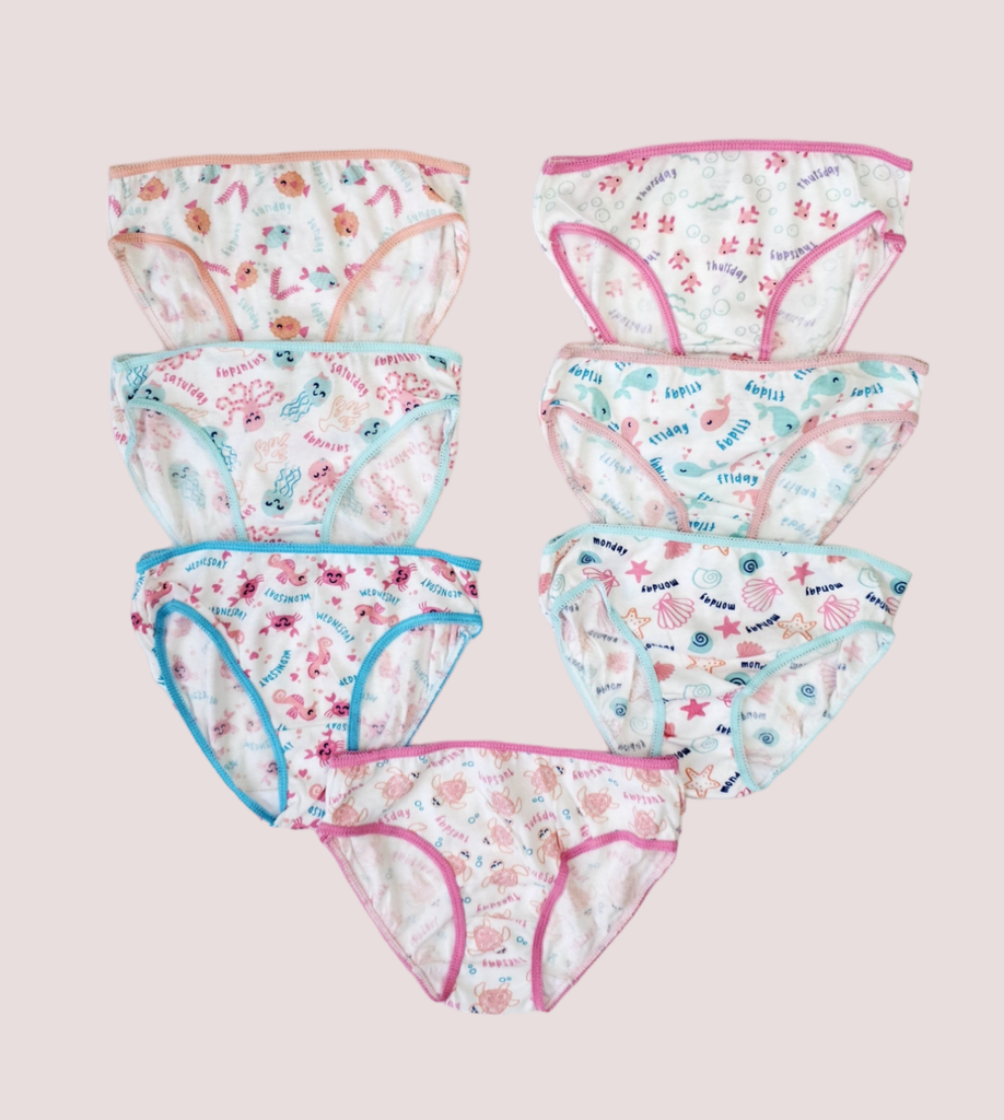 [196018068160] 5Pack Panty Girl Hipsters Super Soft Cotton (M)