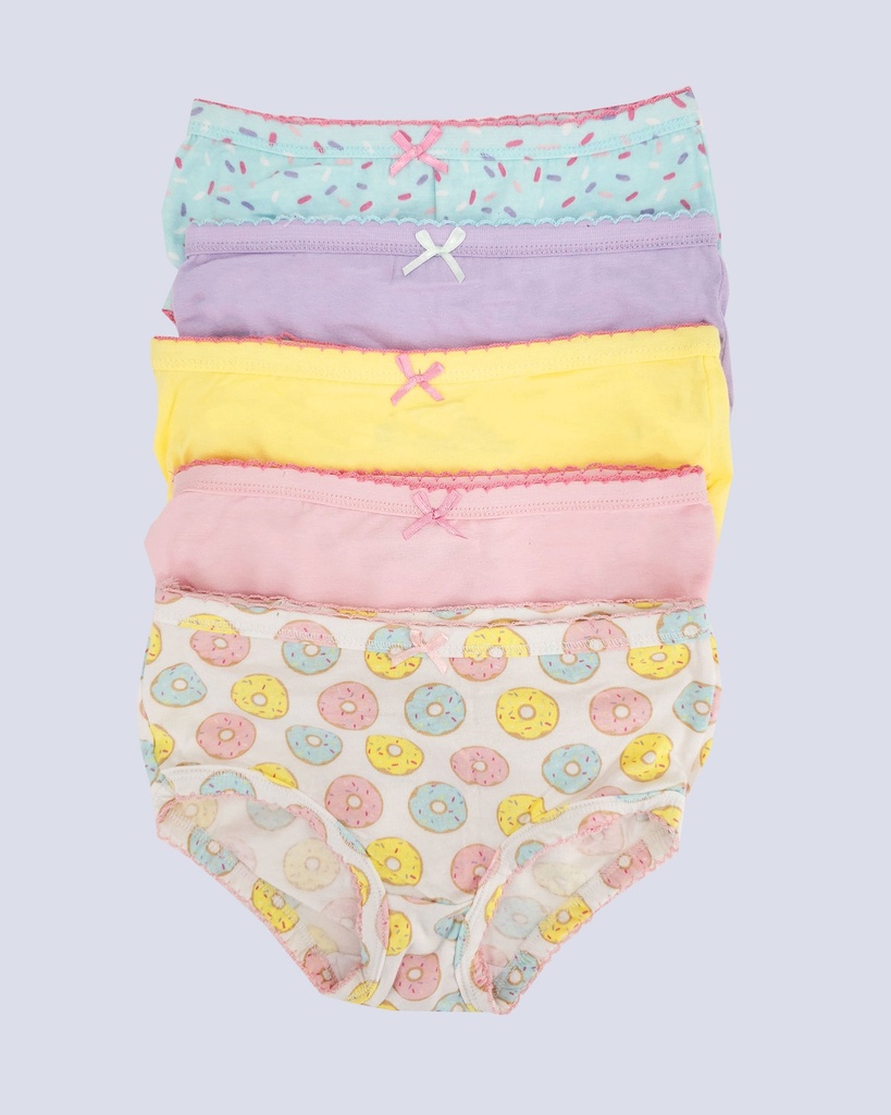 5 Panties de algodon para niña