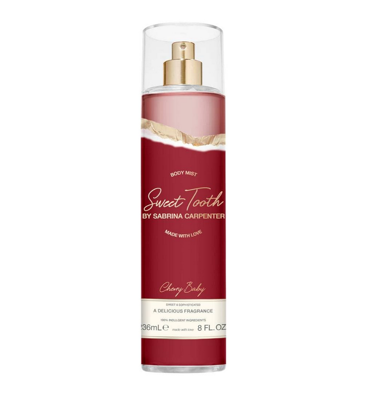BODY MIST SABRINA CARPENTER SWEET TOOTH CHERRY BABY WOMEN 8.0 OZ