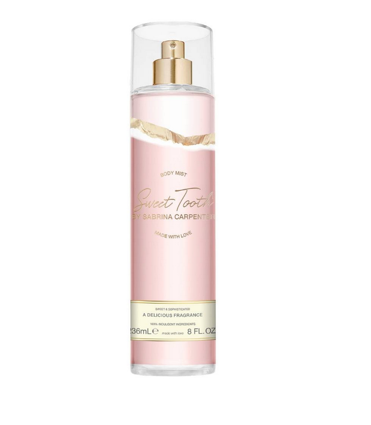 BODY MIST SABRINA CARPENTER SWEET TOOTH MADE WITH LOVE WOMEN 8.0 OZ