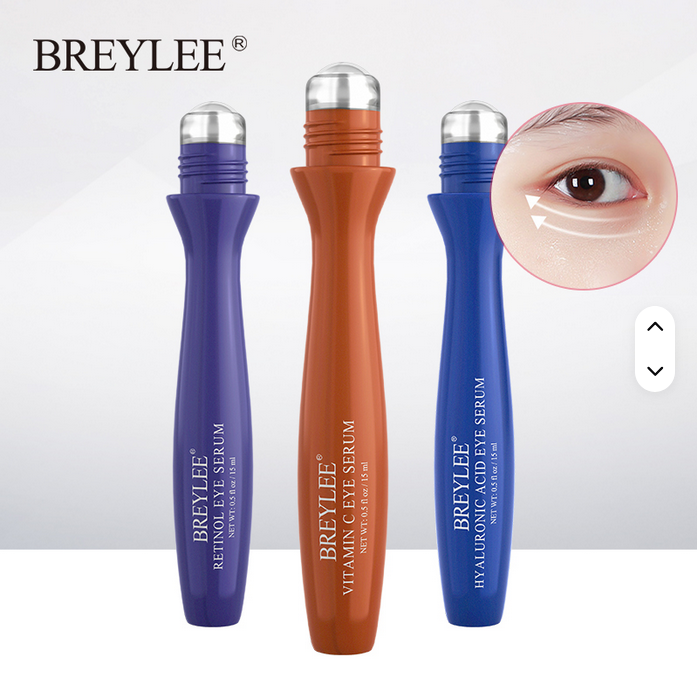 [40360107] BREYLEE suero hidratante para ojos, antienvejecimiento, vitamina C, 3 tipos