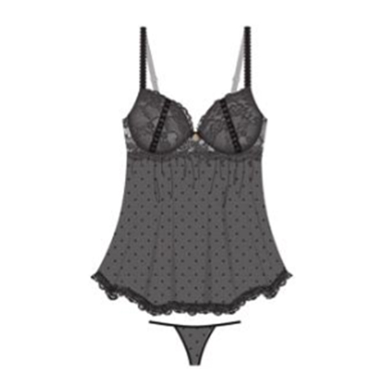 Babydoll Daisy Fuentes color negro