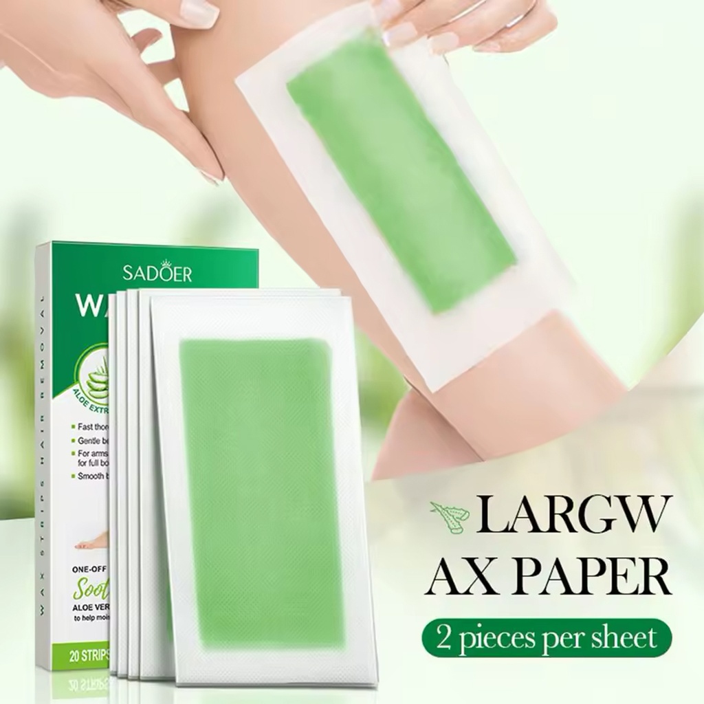 [6976504687853] Bandas de cera depilatorias Sadoer Aloe Vera.