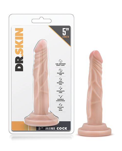 [819835020288] Blush Dr. Skin 5" Mini Cock - Beige