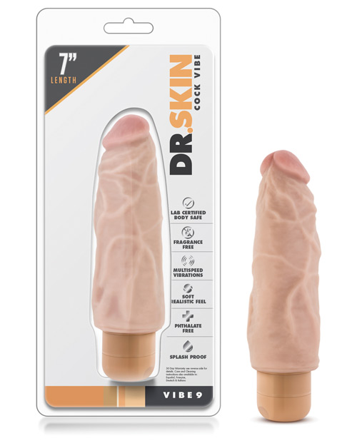 [735380113438] Blush Dr. Skin Vibe 7" Dong #9 - Beige
