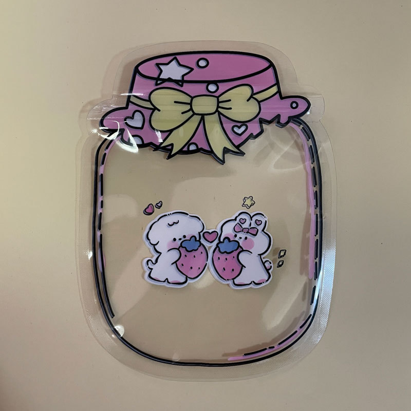 [40980115] Bolsa de empaque con forma de conejo (13X17cm X 13X17cm) ROSADO