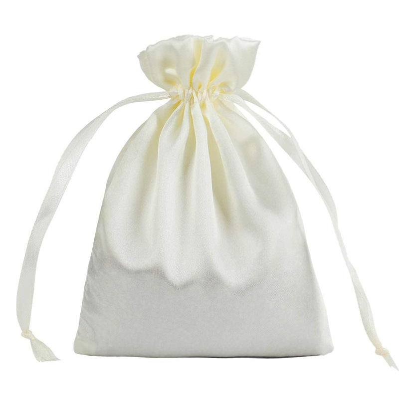 Bolsa de tela de seda (10X15) BEIGE