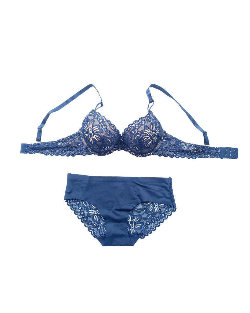 [300401010135] Brasier Ilumie de encaje (Rojo, 32B)