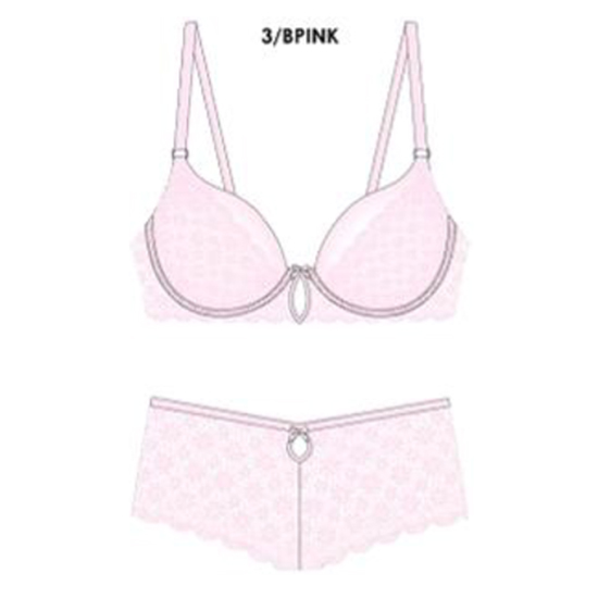 [198894094974] Brasier encaje spree color rosado (34B)