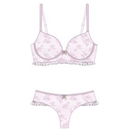 [198894107735] Brasier encaje spree color morado (34B)