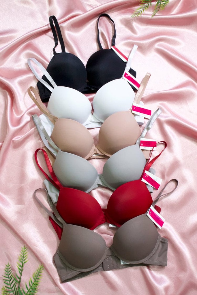 [309401040140] Brasier liso intimates (Rojo, 32B)