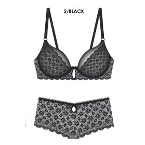 Brasier encaje spree color negro