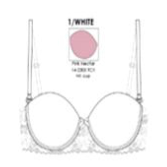 Brasier strapless spree color blanco