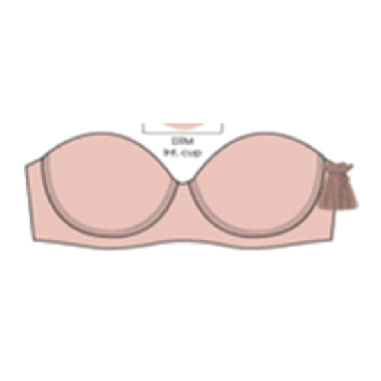 Brasier strapless spree color shell