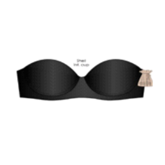 Brasier strapless spree color negro