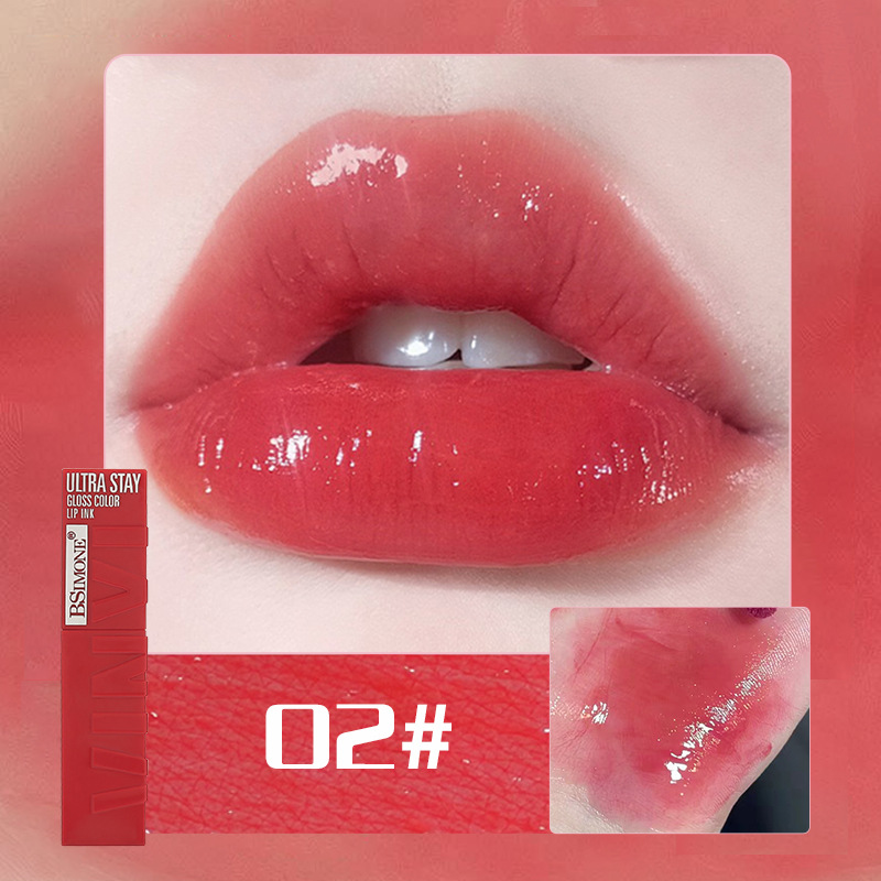 Tinta labial de color brillante. (#02)