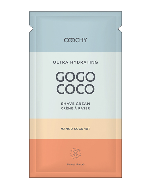 [638258903547] COOCHY Ultra Hydrating Shave Cream Foil - .35 oz Mango Coconut