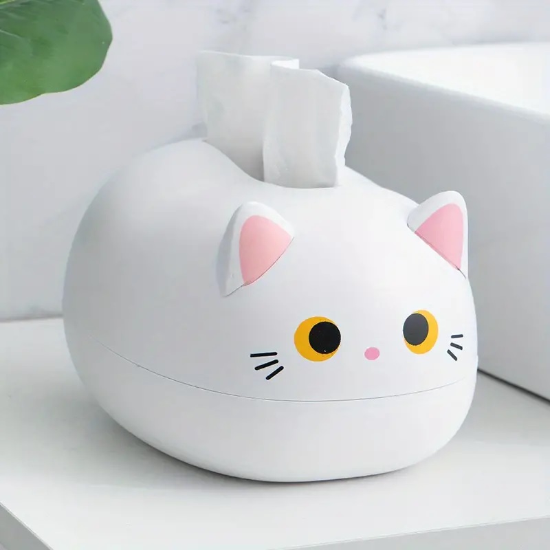 [308002300330] Caja De Dispensador De Pañuelos De Gato