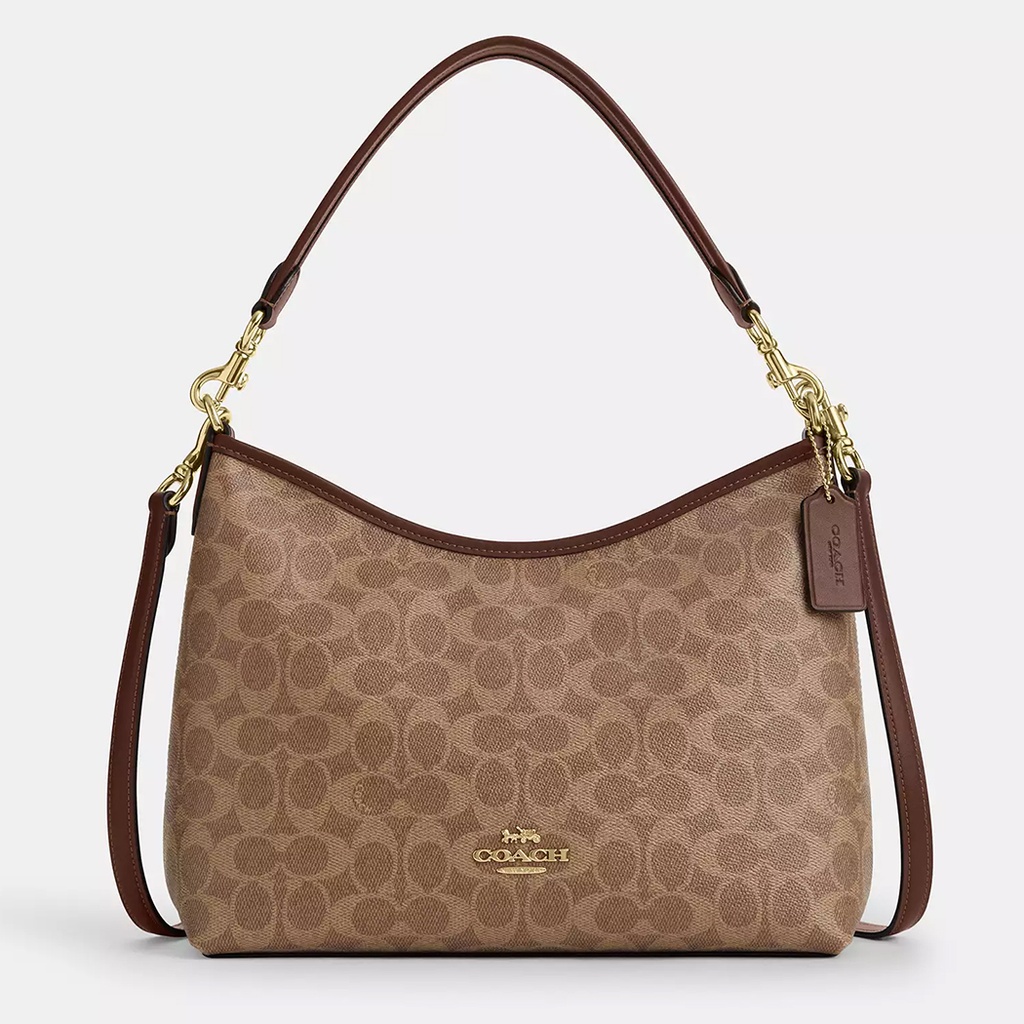 [3801010075] Cartera Coach de cuero para mujer.