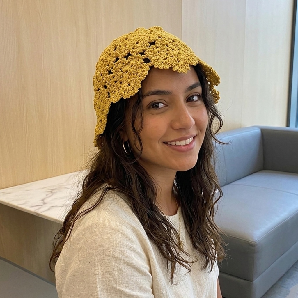 Casquete sin perlas ni flores